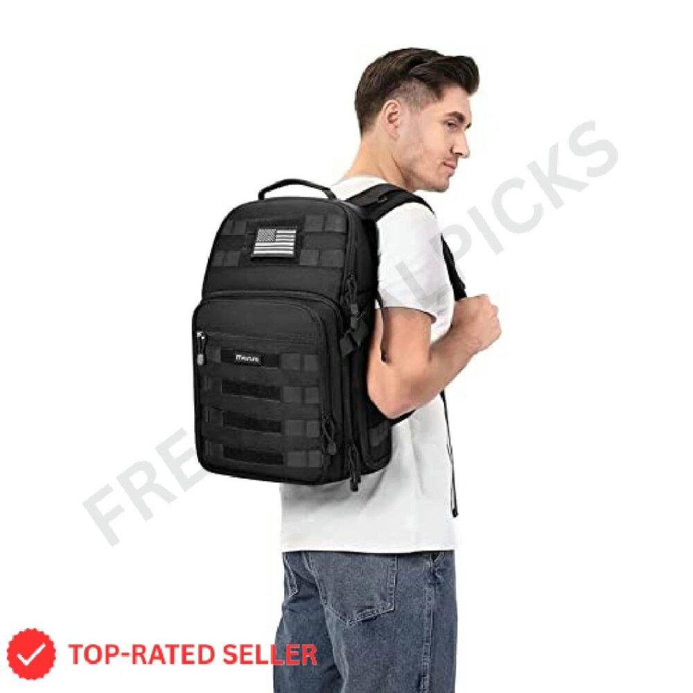 Tactical Camera Backpack Daypack With Laptop Comp… - image 7